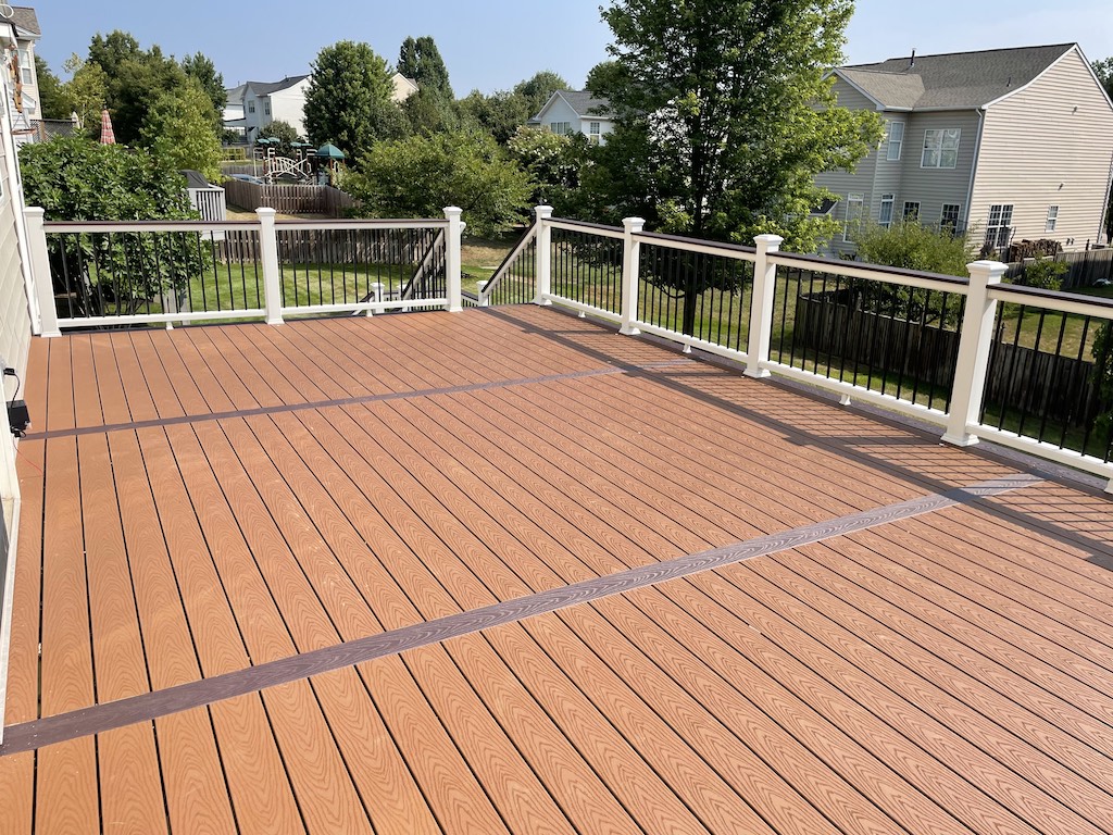 Sunburst Construction offers woodland brown composite decking from Trex