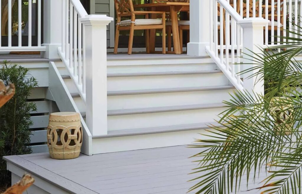 White TimberTech railing